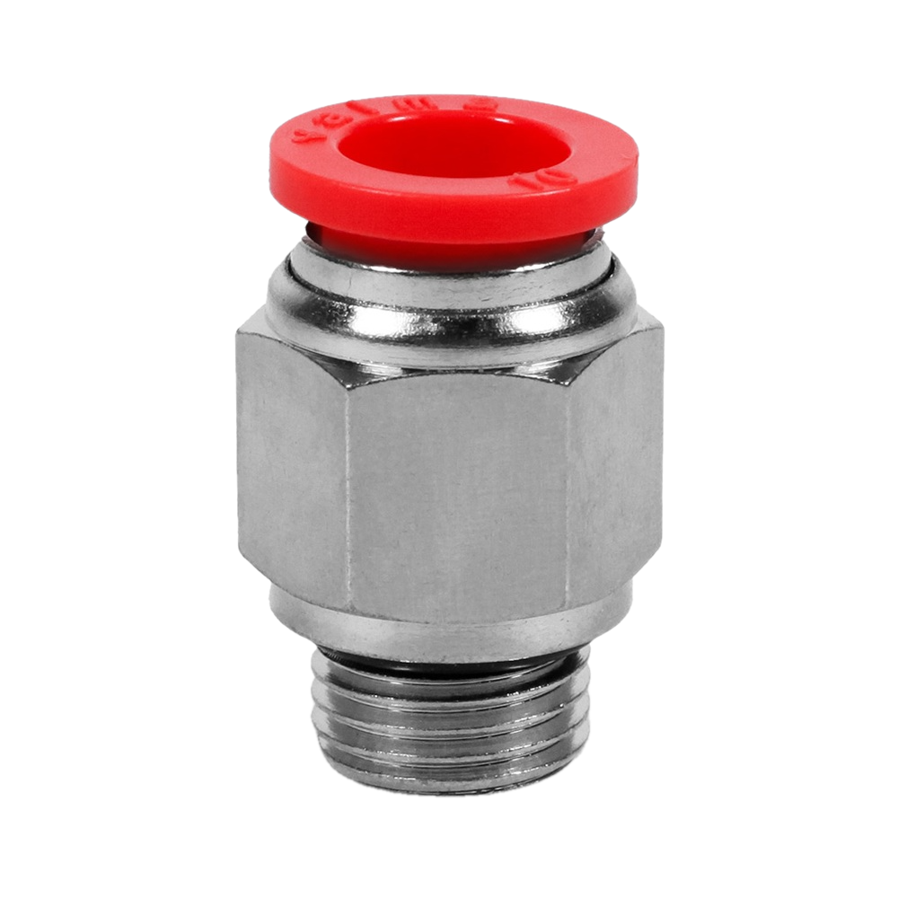 QP-AD-10-G14 Фитинг прямой, 10мм x G 1/4 (наруж.резьба)