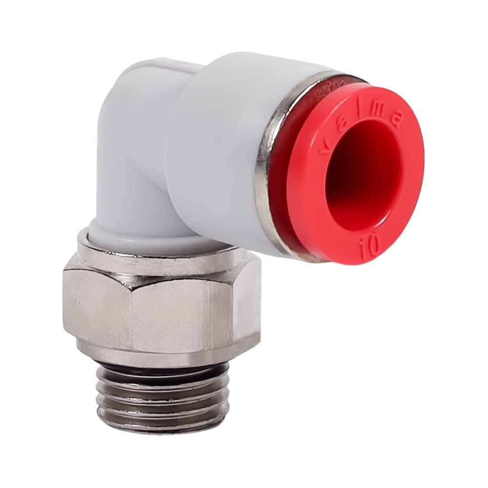 QP-AL-06-G18 Фитинг угловой, 6мм x G 1/8 (наруж.резьба)